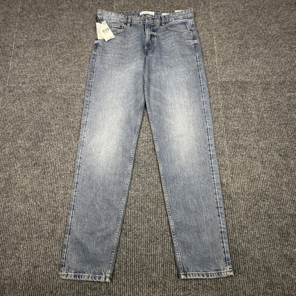 NFT Mango MNG "Bob" Regular Fit Jeans Mens 31x32 Light Wash 100% Cotton Denim